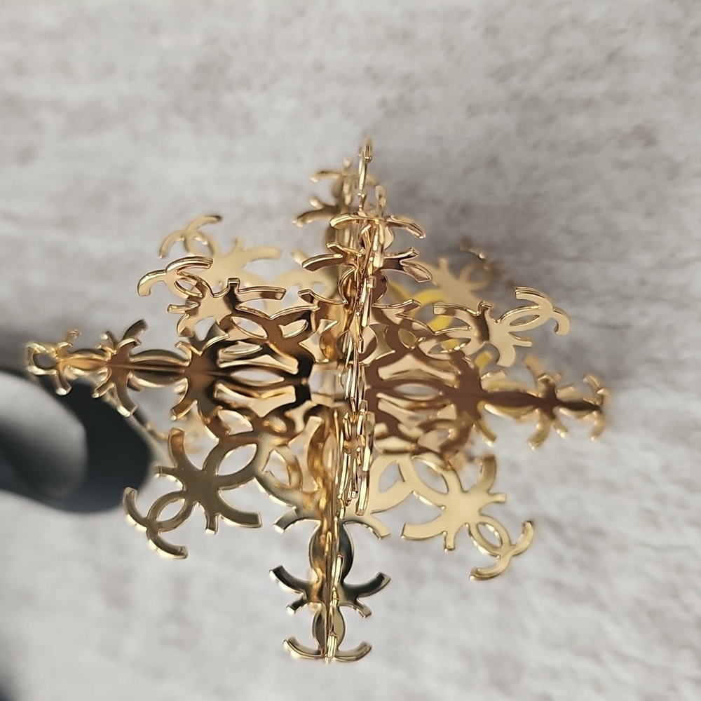 Chanel Gold Christmas Ornament - Picture 2 of 3